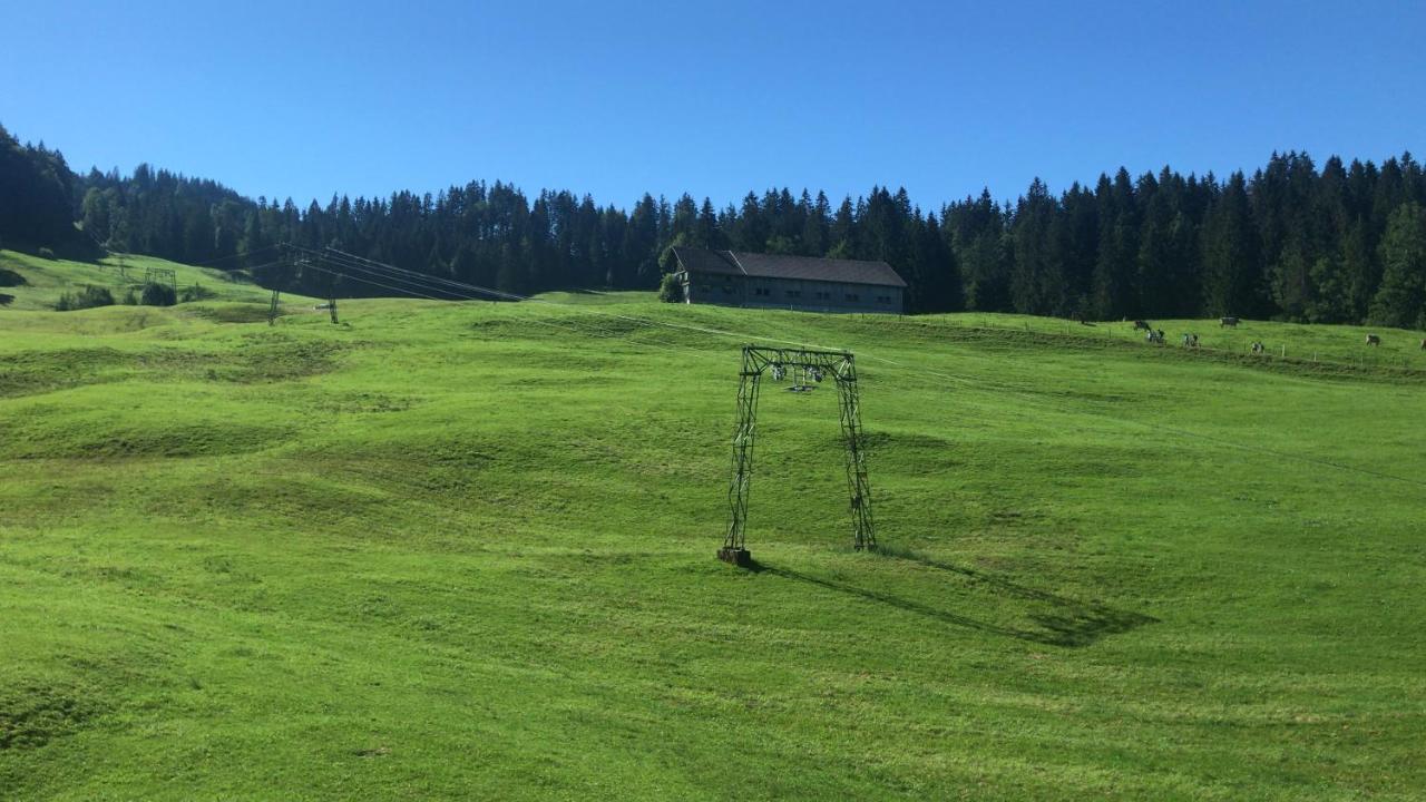 Ferienwohnung Morgentau Am Rande Der Wildnis Sibratsgfäll Esterno foto